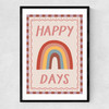 Happy Days Narrow Black Frame