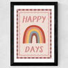 Happy Days Wide Black Frame