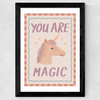 You Are Magic Wide Black Frame
