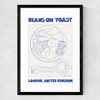 Beans On Toast Medium Black Frame