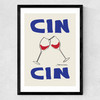 Cin Cin by Stephanie Cardona Medium Black Frame