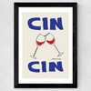 Cin Cin by Stephanie Cardona Wide Black Frame