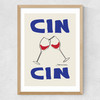 Cin Cin by Stephanie Cardona Medium Oak Frame