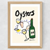 Oysters Wide Oak Frame