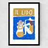 Il Lido Medium Black Frame