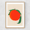 Peach by Rosi Feist Narrow Oak Frame