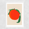 Peach by Rosi Feist Narrow White Frame