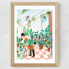 Greenhouse Wide Oak Frame