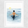 Swimmer Wide White Frame