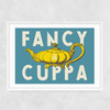 Fancy A Cuppa Narrow White Frame