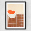 Oranges by Lucy Muss Medium Black Frame