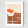 Oranges by Lucy Muss Medium White Frame