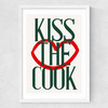 Kiss The Cook Medium White Frame