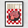 Pomegranate by Lucy Muss Medium Black Frame