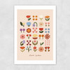 Flower Garden Soft Pink Unframed Print