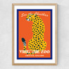 Zoo Cheetah Medium Oak Frame