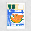 Melone Narrow White Frame