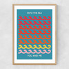Into The Sea You And Me Narrow Oak Frame