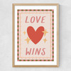 Love Wins Medium Oak Frame