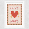 Love Wins Wide White Frame