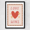 Love Wins Medium Black Frame