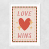 Love Wins Narrow White Frame