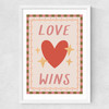 Love Wins Medium White Frame