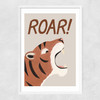 Roar Tiger Stone Narrow White Frame