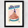 Buon Appettito Wide Black Frame