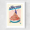 Buon Appettito Medium White Frame