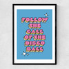 Disco Ball by The Violet Eclectic Narrow Black Frame