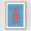 Disco Ball by The Violet Eclectic Medium Oak Frame