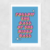 Disco Ball by The Violet Eclectic Narrow White Frame