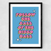 Disco Ball by The Violet Eclectic Medium Black Frame