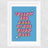 Disco Ball by The Violet Eclectic Wide White Frame