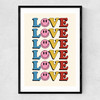 Love II Narrow Black Frame