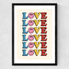 Love II Medium Black Frame