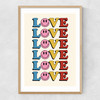 Love II Narrow Oak Frame