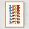 Love II Medium Oak Frame