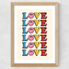 Love II Wide Oak Frame