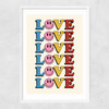 Love II Narrow White Frame