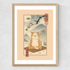Zen Neko Medium Oak Frame