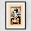 Ukiyo-e Lisa Medium Black Frame