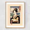 Ukiyo-e Lisa Narrow Oak Frame