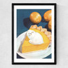 Lemon Meow Pie Medium Black Frame