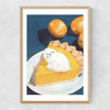 Lemon Meow Pie Narrow Oak Frame