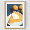 Lemon Meow Pie Wide Oak Frame