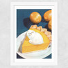 Lemon Meow Pie Wide White Frame