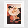 Glitter Pink Margarita Wide White Frame