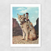 Cat Lone Ranger Unframed Print